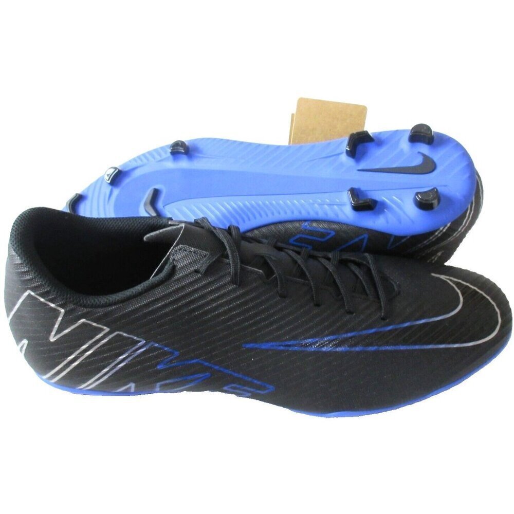 Nike Men's Vapor 15 Club FG/MG Soccer Cleats Black Chrome Hyper Royal Size 12 - Picture 2 of 5